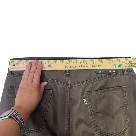 Levi's Jeans Mens 34x34 514 straight  Fit White Tab - Picture 12 of 16